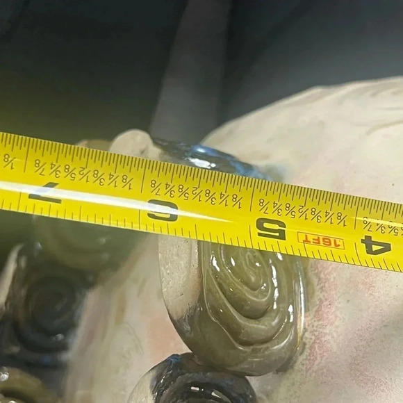 Decorative Pottery Coil Swirl Bowl Basket Signed Emily - Picture 11 of 13